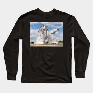 The Kelpies, Helix Park , Scotland Long Sleeve T-Shirt